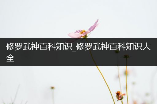 修罗武神百科知识_修罗武神百科知识大全