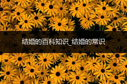 结婚的百科知识_结婚的常识