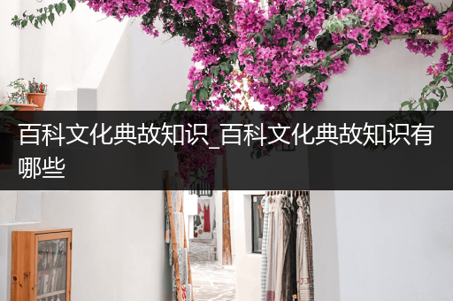 百科文化典故知识_百科文化典故知识有哪些