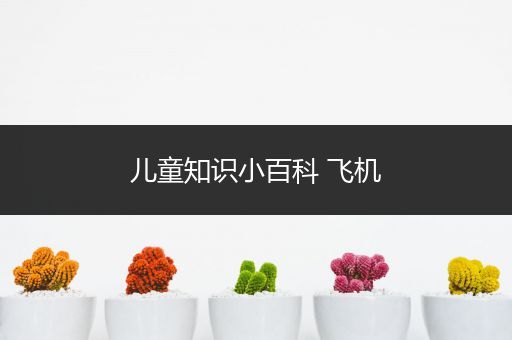 儿童知识小百科 飞机