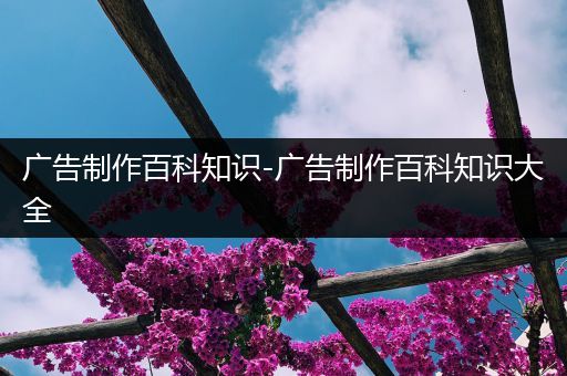 广告制作百科知识-广告制作百科知识大全