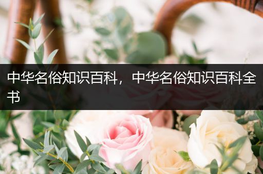 中华名俗知识百科，中华名俗知识百科全书