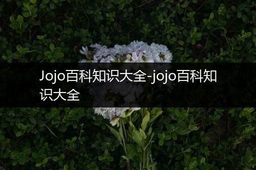 Jojo百科知识大全-jojo百科知识大全
