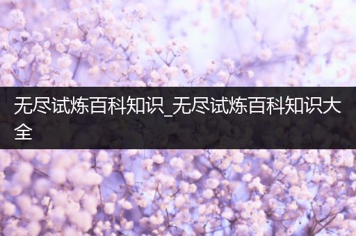 无尽试炼百科知识_无尽试炼百科知识大全