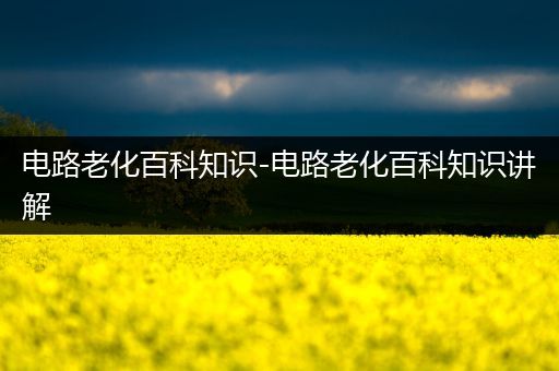 电路老化百科知识-电路老化百科知识讲解