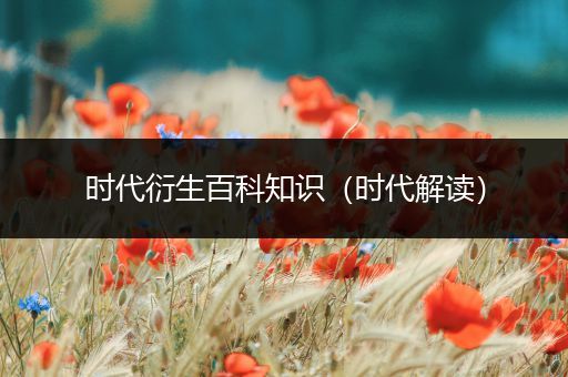 时代衍生百科知识（时代解读）
