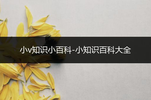 小v知识小百科-小知识百科大全