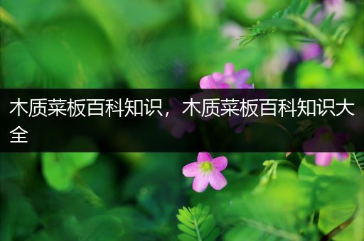 木质菜板百科知识，木质菜板百科知识大全