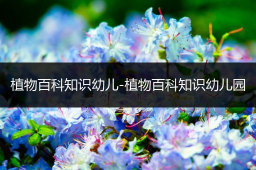 植物百科知识幼儿-植物百科知识幼儿园