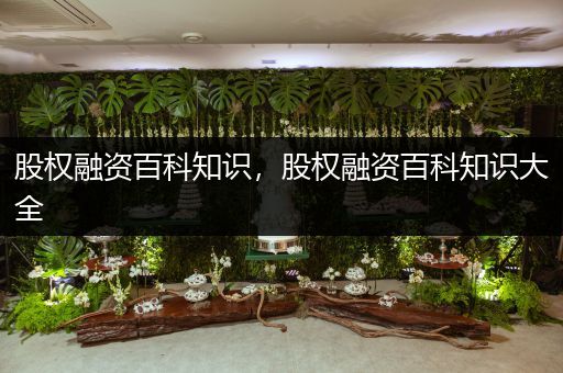 股权融资百科知识，股权融资百科知识大全
