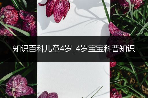 知识百科儿童4岁_4岁宝宝科普知识