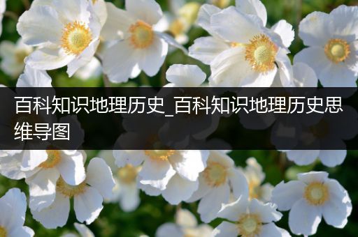 百科知识地理历史_百科知识地理历史思维导图