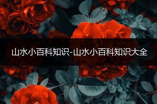 山水小百科知识-山水小百科知识大全