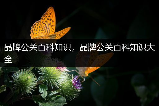 品牌公关百科知识，品牌公关百科知识大全