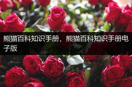 熊猫百科知识手册，熊猫百科知识手册电子版