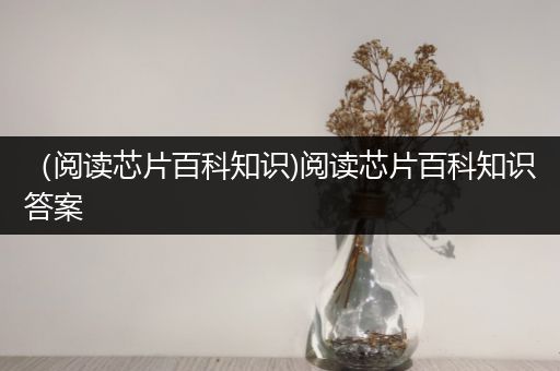 （阅读芯片百科知识)阅读芯片百科知识答案