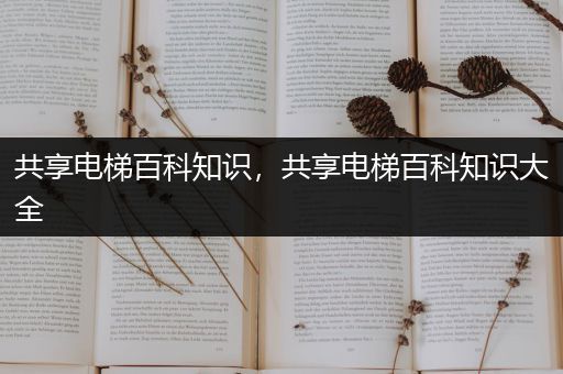 共享电梯百科知识，共享电梯百科知识大全